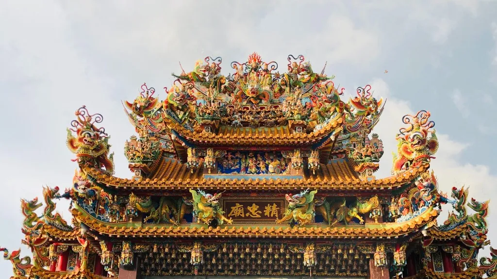 新港大潭精忠廟全景